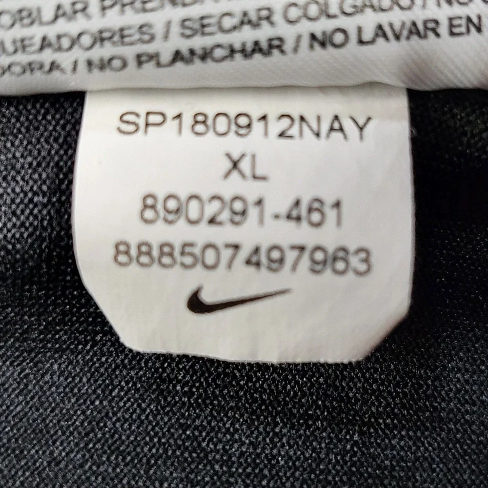Nike Girls Dri-Fit Training Tank Top‎ Racerback Blue Black Size XL 890291-461